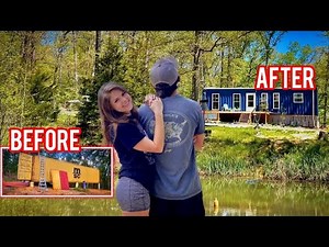 Couple Building Shipping Container House In 10 MINUTES | TIMELAPSE | Start to Now | Raw Land