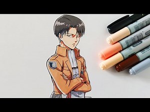 How To Draw Levi Ackerman - Step By Step Tutorial | Attack on Titan/ Shingeki no Kyojin