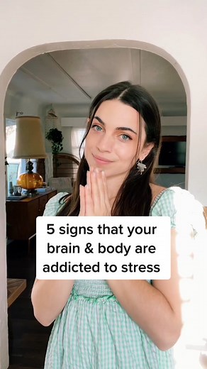 5 signs that your brain and body is addicted to stress. Will be following up with another video to show you how to manage your stress ❤️ #stress #anxiety #mindset #mindsetiseverything #selfgrowth #healing #selfgrowthjourney #healingjourney #signs
