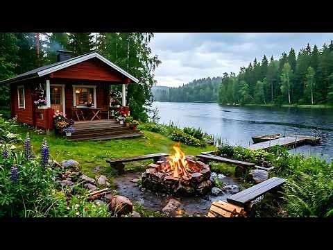 🔥 Quiet Campfire for Sleep and Meditation 🌱 | Authentic Nature Sounds 🕊️
