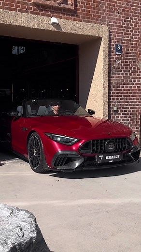 Explore the Luxury of a Red Mercedes-Benz Sports Car