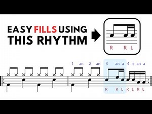 Master this rhythm in drum fills (R_RL) – Practice-along exercises