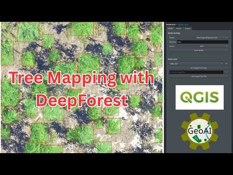 Tree Crown Segmentation in QGIS using DeepForest and GeoAI Plugin