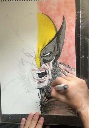Wolverine speed ink drawing, please drop a 👍 and subscribe 🙏🙏