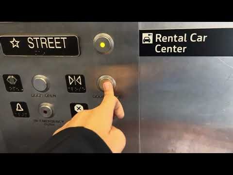Glass Elevators at the SFO Airport Rental Car Center - San Francisco, CA