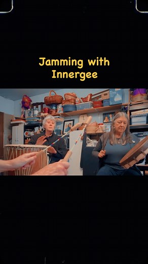 Jamming with “Innergee” #bongos #framedrum #percussion | Mary Kathleen Rose