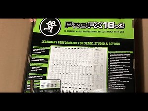 Mackie ProFX16v3 Unboxing