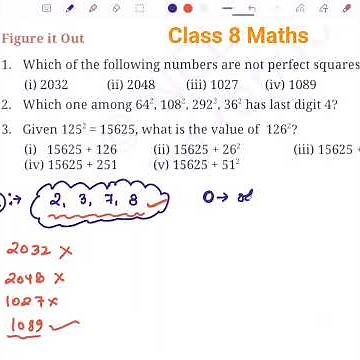 Class 8 Maths Chapter 1 | A Square and A Cube | Ganit Prakash Class 8 Maths Chapter 1