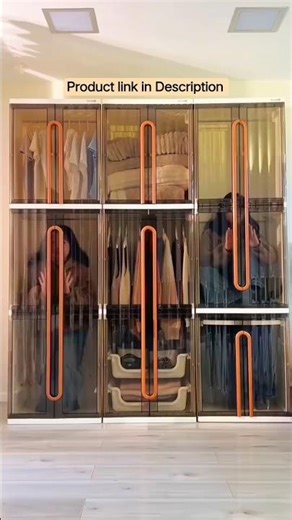 Portable Wardrobe Closet Storage Organizer#wardrobe #homedecor #shorts