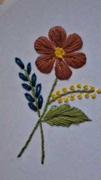 very simple and very beautiful flower design #embroiderydesigns #embrodering #shorts #viral