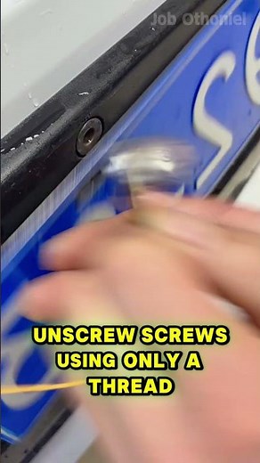 Easy Screw Trick with Just a Thread — Try It Now!