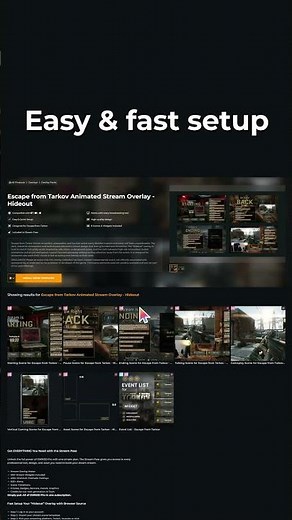 Escape from Tarkov Overlay Collection [Twitch/Youtube/Kick/Co][OBS/STREAMLABS/XSPLIT]