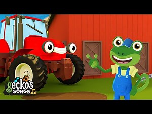 Old MacDonald Had A Farm Gecko Version | Gecko's Garage Songs｜Kids Songs｜Trucks for Kids