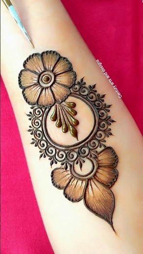 New mehndi design full hand | Easy mehndi design | Simple mehndi | Mehndi #shorts