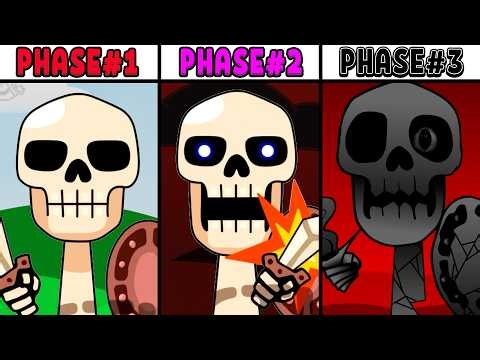 All Phases in New Incredibox Sprunki Oc of Skeleton Banging Shield: From Phase 1 to Phase 3