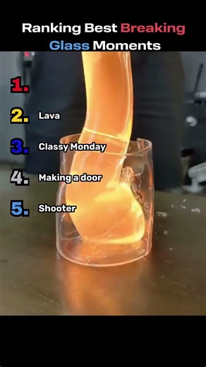 Ranking Best Glass Breaking Moments #shorts #asmr