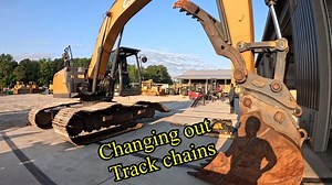 Changing out a Case Cx250D excavator undercarriage. | C & C Equipment