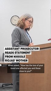 3.4K views | Kalamazoo County assistant prosecutor Mary Ann Berdan reads the victim impact statement for Nikkole Riojas' mother, Graciala, during the sentencing of Anthony Ozomaro. Ozomaro was sentenced to 100 to 150 years in prison for the murder of Nikkole Riojas, his ex-girlfriend and mother of his children in 2019. : Devin Anderson-Torrez | MLive.com | MLive.com | Facebook