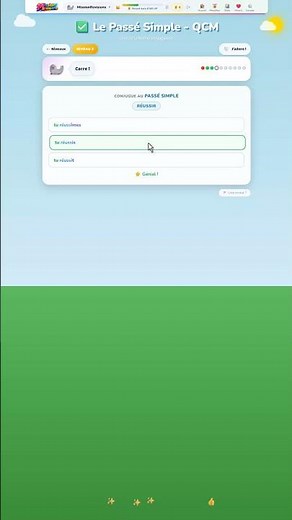Le Passé Simple - QCM - Jeu éducatif gratuit | Mission Révisions