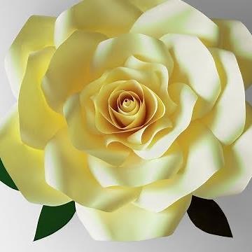 Giant Paper Rose Tutorial