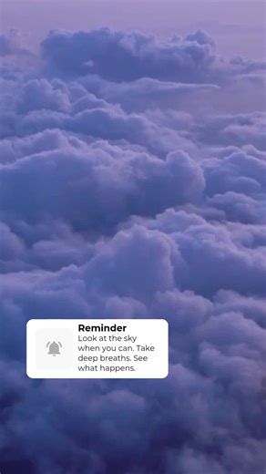 This isn’t just a calming thought — it’s a nervous system reset. When you look at the sky, your visual field expands. A wide visual field signals safety to the brain and reduces threat perception. When you pair that with slow, deep breathing, your body shifts out of fight-or-flight and into regulation. Physiologically, this does a few important things: • lowers cortisol • slows heart rate • improves oxygen–carbon dioxide balance • reduces mental looping and rumination This is why people often fe