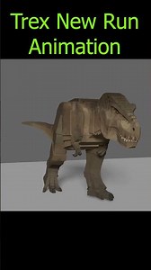 New Trex Walk and Run Animations #jurassicblocky #roblox #trex #jurassicpark