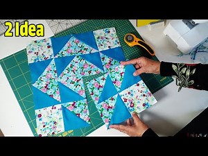 2 Stunning Ideas 🦋Step by Step Patchwork Block Tutorial