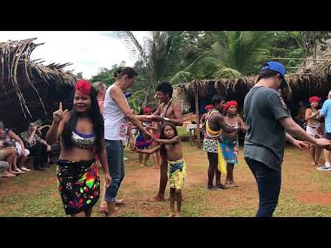 Traditional dance of Embera Village - Panama