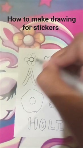 how to make easy drawing for stickers