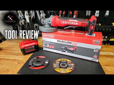Craftsman V20 BRUSHLESS Angle Grinder | Unboxing, Setup, and Review