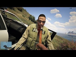GTA 5 - Franklin's FIVE STAR COP BATTLE (GTA V Funny Moments)