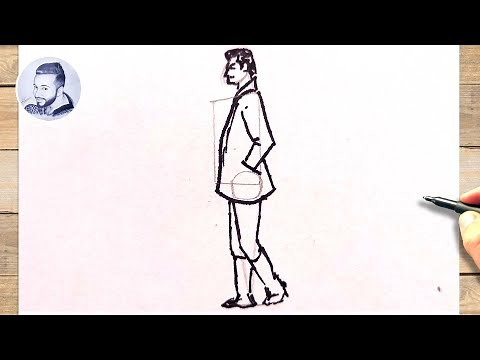 Comment dessiner une personne de profil facile