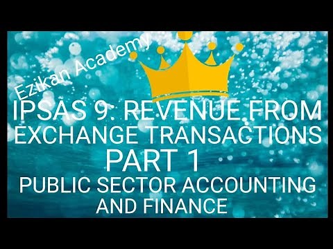 IPSAS 9 REVENUE FROM EXCHANGE TRANSACTIONS