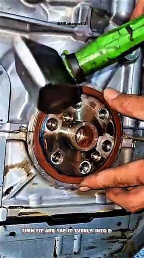 How to Replace Rear Main Crankshaft Seal#shorts #satisfying #mechanic #automobile #repairs