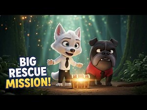Baby Wolf’s Big Rescue Mission | 3D Disney Pixar-Style Adventure with Baby Bulldog
