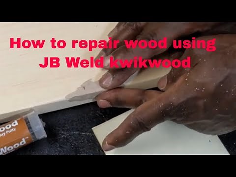 How to use JB weld kwikwood