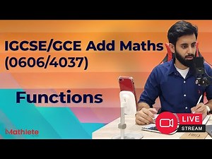O level/IGCSE Add Maths - Functions - (Past Papers)