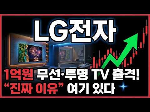 [LG전자 주가전망] (단독) 1억원 무선·투명 TV 출격.. "진짜 이유" 여기 있다