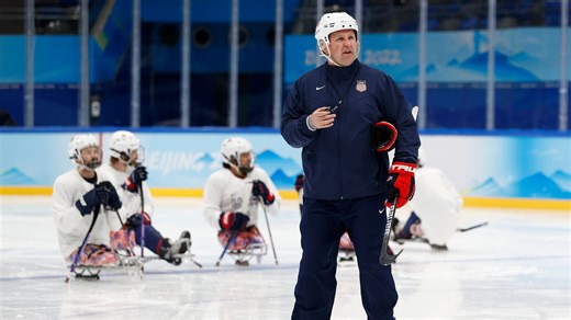 USA Paralympic sled hockey coach taught math. Now he's on gold streak.