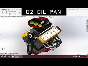 V12 ENGINE Part 2| Oil Pan | Solidworks Tutorial | 1080p 🚗😎