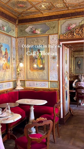 ☕️🇮🇹 Oldest Cafe in Italy ⬇️ 📍Caffé Florian Piazza San Marco, 57, 30124 Venezia (VE) – Italy 🇮🇹 Sitting in the heart of Venice’s iconic Piazza San Marco, Caffé Florian is a timeless gem that’s been around since 1720. It is known as the oldest coffeehouse in Italy. History lives in this cafe. In 300 years, the cafe has seen many famous visitors like Casanova, Lord Bryon, Charles Dickens and Earnest Hemingway. An interesting fact: the wounded from 1848 uprising were treated inside the halls o