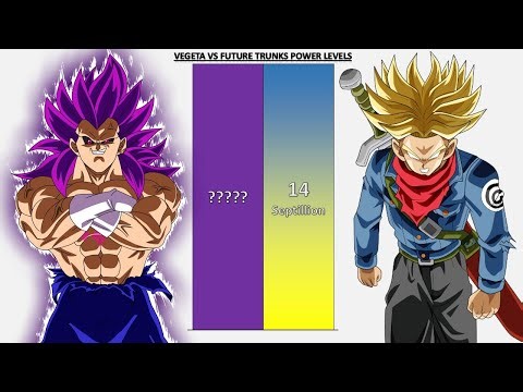 Vegeta VS Future Trunks POWER LEVELS - DB/DBZ/DBS/GT/SDBH