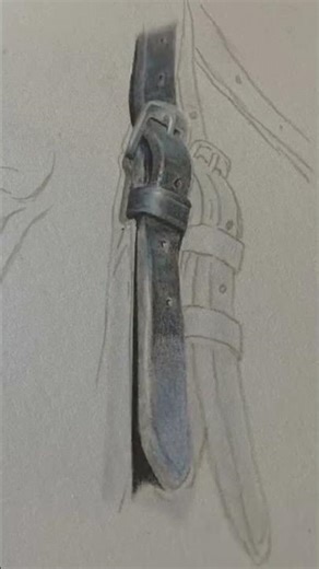 Tips for drawing leather with Coloured Pencils