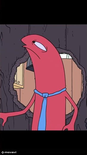 What is this guy doing behind the wall? - Smiling Friends 1