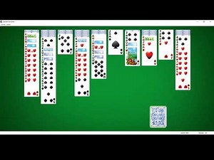Microsoft Spider Solitaire (PC Game) - Intermediate Mode Longplay