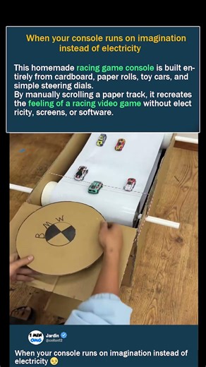 He makes a game console out of cardboard