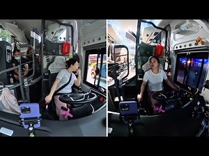 Female Bus Driver YueYue Day: Passenger Pickups, Driving & Life on the Road