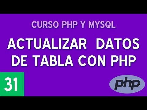 Updating table data in PHP | PHP and MySQL Course #31