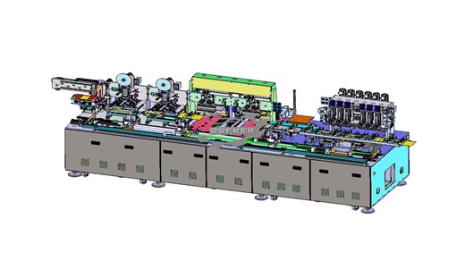 半自动FOG(超详细与复杂)液晶面板制程设备3D模型图纸下载机械模