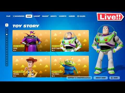 🔴*NEW* FORTNITE TOY STORY BUNDLE! ITEM SHOP TODAY! (Chapter 7 LIVE)